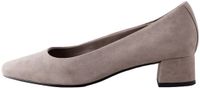 Next - Dames - Forever Comfort® leren schoenen met ronde neus en lage blokhakken - Taupe