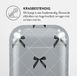 Burga Shockproof Hardcase Hoesje voor Apple AirPods 1 - Coquette - Grijs