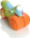 Booster Deken van fleece Motor Inclusief houder Oranje Groen