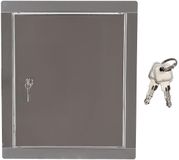 KOTARBAU® Inspectieklep, Inspectiedeur, Roestvrij Staal, 25x25 cm, Zilver