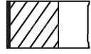 MAHLE Kolbenringsatz 02216N0