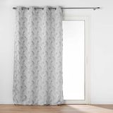 Douceur d'Intérieur Ösenvorhang Inaya 140 x 260 cm grijs jacquard