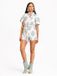 Lofty Manner Playsuit Talari Wit Broderie Korte Mouw Katoen XS