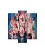 Homemania Wandafbeelding, 3 stuks, natuur, voor woonkamer, slaapkamer, meerkleurig, 57 x 0,3 x 60 cm, HM203MDF20, MDF