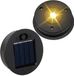 Merkloos / Sans marque 2PCS Lampes Solaires De Rechange, 7cm Lampion Solaire Exterieur avec LED Claires Remplacement de Couvercles Solaires pour Lampes Solaire, Extérieur Décoration Jardin, Bricolage