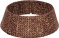 vidaXL Kerstboomkraag Rond Bruin Ø 75 x 25 cm Waterhyacint