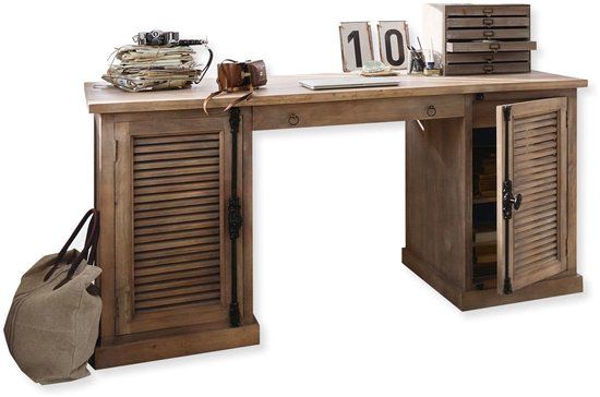 Loberon Schrijftafel Woodmore antiekbruin