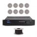 SubZero Gear4music SubZero 120W 100V 6 Inch 8x Zone Ceiling Speaker System