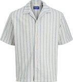 Jack & Jones Resort overhemd Relaxed Fit Resort overhemd Blauw Geruit Korte Mouw Polyester/Katoen L