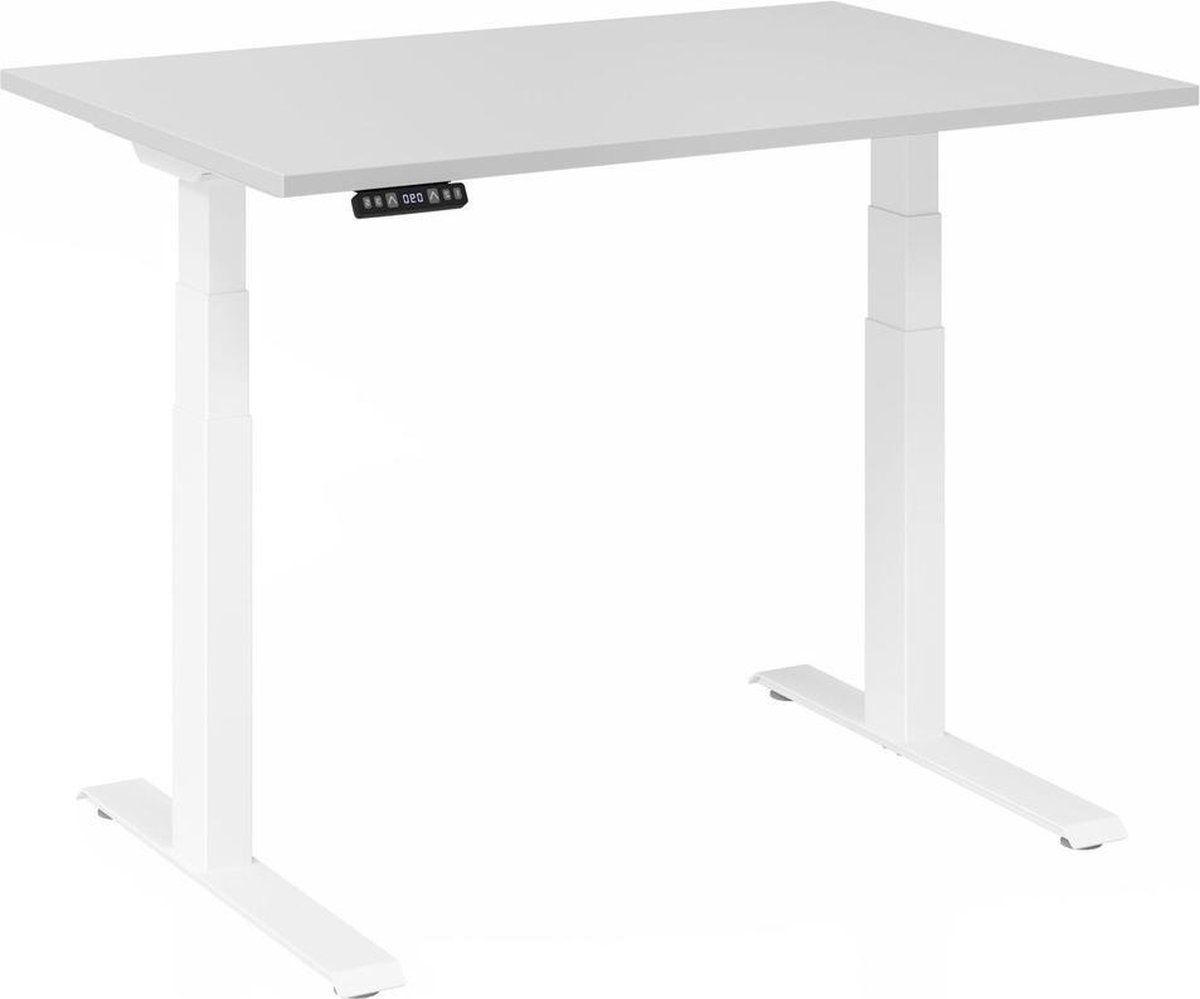 hjh OFFICE PRO XDKB 12 W - Elektrisch in hoogte verstelbaar - Grijs 120x80