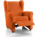 Martina Home Emilia Relax stoelhoes, stof, oranje