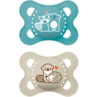 MAM Original Blue Animal Design 2–6M Fopspeen – 2 stuks