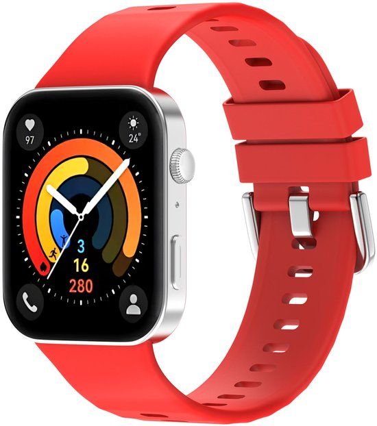 imoshion Huawei Siliconen bandje - Geschikt voor Huawei Watch Fit 3 - Rood