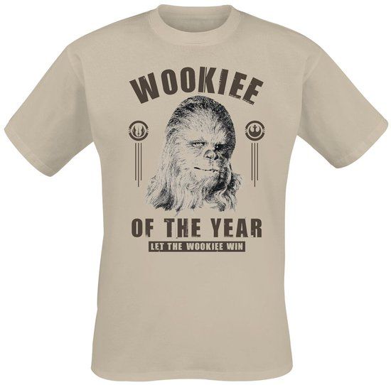 Star Wars Chewbacca - Wookie Of The Year Heren T-shirt - zand - M