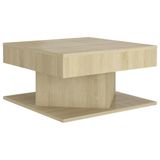 vidaXL Salontafel Sonoma Eiken 57x57x30 cm