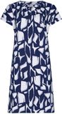 Pastunette Nachthemd Midnight Mosaic Organisch Katoen Blauw/Wit Maat 48
