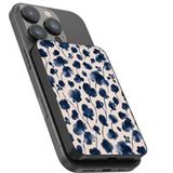 Selencia Vivid Powerbank 5.000 mAh - Powerbank sans fil - Convient pour MagSafe et Qi - Noir / Midnight Blossom