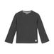 Noppies Kids Girls Tee Paxton Long Sleeve Tee, Gesmeed Iron - P633, 116