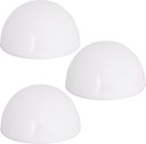 DEUBA Lampes solaires LED demi-rondes - Lot de 3 pièces