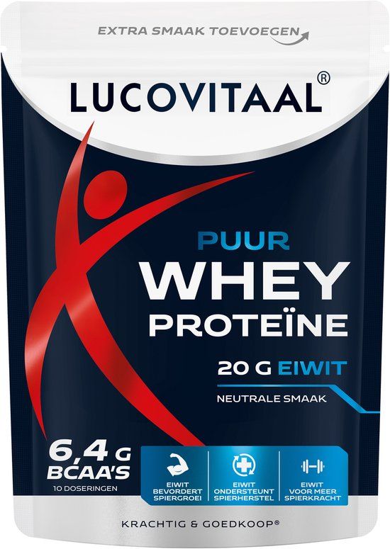 Lucovitaal Proteïne Whey Poeder Puur 250 gr