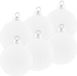 Merkloos / Sans marque Cotton Balls 9x Witte Cotton Balls kerstballen 6,5 cm