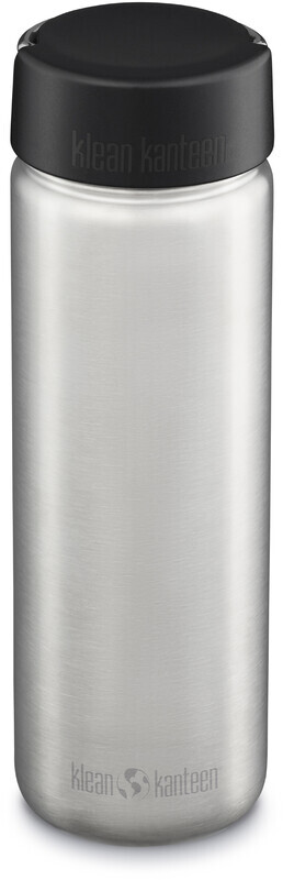 Klean Kanteen Klean Kanteen Wide Fles 800ml met brede lusdop, zilver  2023 BPA-vrije Bidons
