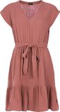 Protest Prtjaylins Jurk Dames Deco Pink Katoen Mouwloos A-lijn Casual Lente/Zomer