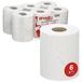 WypAll L10 Voedsel & Hygiëne Afveegpapier 6222-1 laags stomerij doekjes - 6 witte Centrefeed Rolls x 430 papieren doekjes (2.580 totaal)