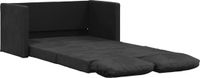 vidaXL Slaapbank vloermodel 2-in-1 122x204x55 cm fluweel zwart