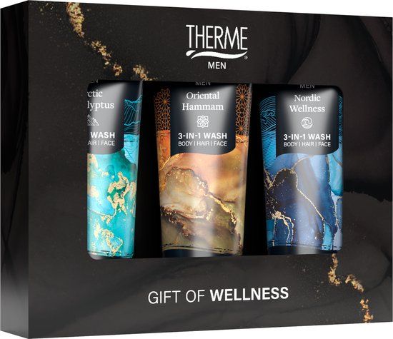 Therme Men 3-in-1 Wash 3 x 75ml Gift Set