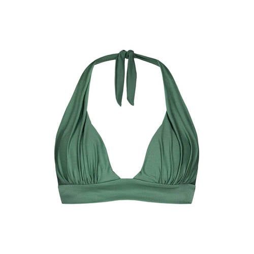 Barts voorgevormde triangel bikinitop Isla groen