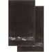 LIVARNO HOME Serviettes de toilette en éponge, 2 pièces, 50 x 100 cm. (Fleurs gris)
