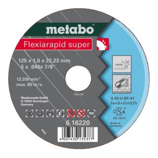 Metabo Flexiarapid Super 230x1.9x22.3 Inox - 25-pack