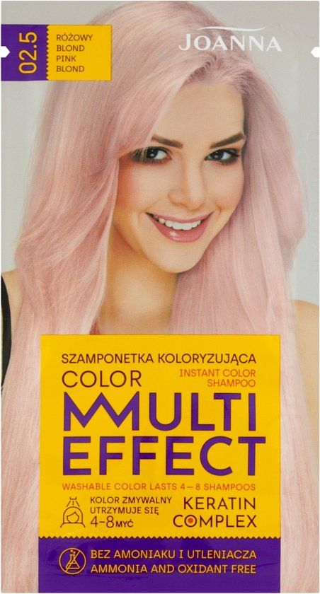 JOANNA Multi Effect Kleurenshampoo 02.5 Roze Blond 35ml