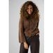 LabeL DOT gevoerd vest - bruin