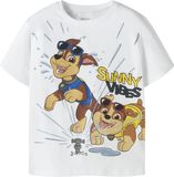 NAME IT Shirt 'NMMMACAS PAW' beige / bruin / goudgeel / wit