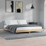 Maison Exclusive - Sommier sans matelas en chêne Sonoma 200 x 200 cm, bois d'ingénierie
