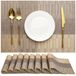 Solidchoice - Set van 8 placemats Amerikaanse wasbaar - PVC, antislip, voor keuken en buitengebruik (Grijs Goud)