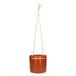 Pot de fleurs avec cordon de suspension, terre cuite, Ø 15,5 cm