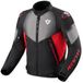 Revit Control H2O veste textile moto, noir/rouge, taille S