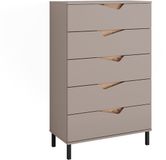 Vicco Marelle Dressoir – 76 x 120 cm met 5 laden Grijs/Artisan