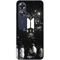 Maniacase Etui Oppo A17 bts handtekening nacht ster