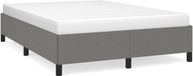 vidaXL Bedframe Stof Donkergrijs 140x200 cm
