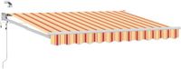 vidaXL Elektrisch Uitschuifbare Zonneluifel Multikleur Polyester 2,5 x 2 m