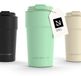 LARS NYSØM Bevægelse Thermos Coffee Mug-to-go 500ml - BPA-vrij met Isolatie - Lekvrije Roestvrijstalen Thermosbeker (Vert menthe)