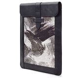 Londo iPad Pro Case 2020 - Genuine Top Grain Leather iPad Case with Woven Garment Design for 2018-2020 iPad Pro 3rd & 4th Generation (S, Black)
