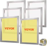 Vevor 6 Stuks Aluminium Schermframe Zeefdrukpers 20"X24", Zeefdrukmachine-Accessoires 160 Mesh, Zuurbestendig en Niet-Vervormbaar voor Kussensloop, Stof, Papier, Kopieerpapier, enz