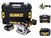 DeWalt DCW 682 NT accu vlakdeuvelfrees 18 V 102 x 20 mm borstelloos + 1x accu 4,0 Ah + TSTAK - zonder oplader