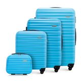 WITTCHEN GROOVE Line Set van 4 koffers Kofferset make-uptas Blauw