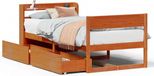 vidaXL Bedframe - Massief Grenenhout - Wasbruin - 100x200 cm